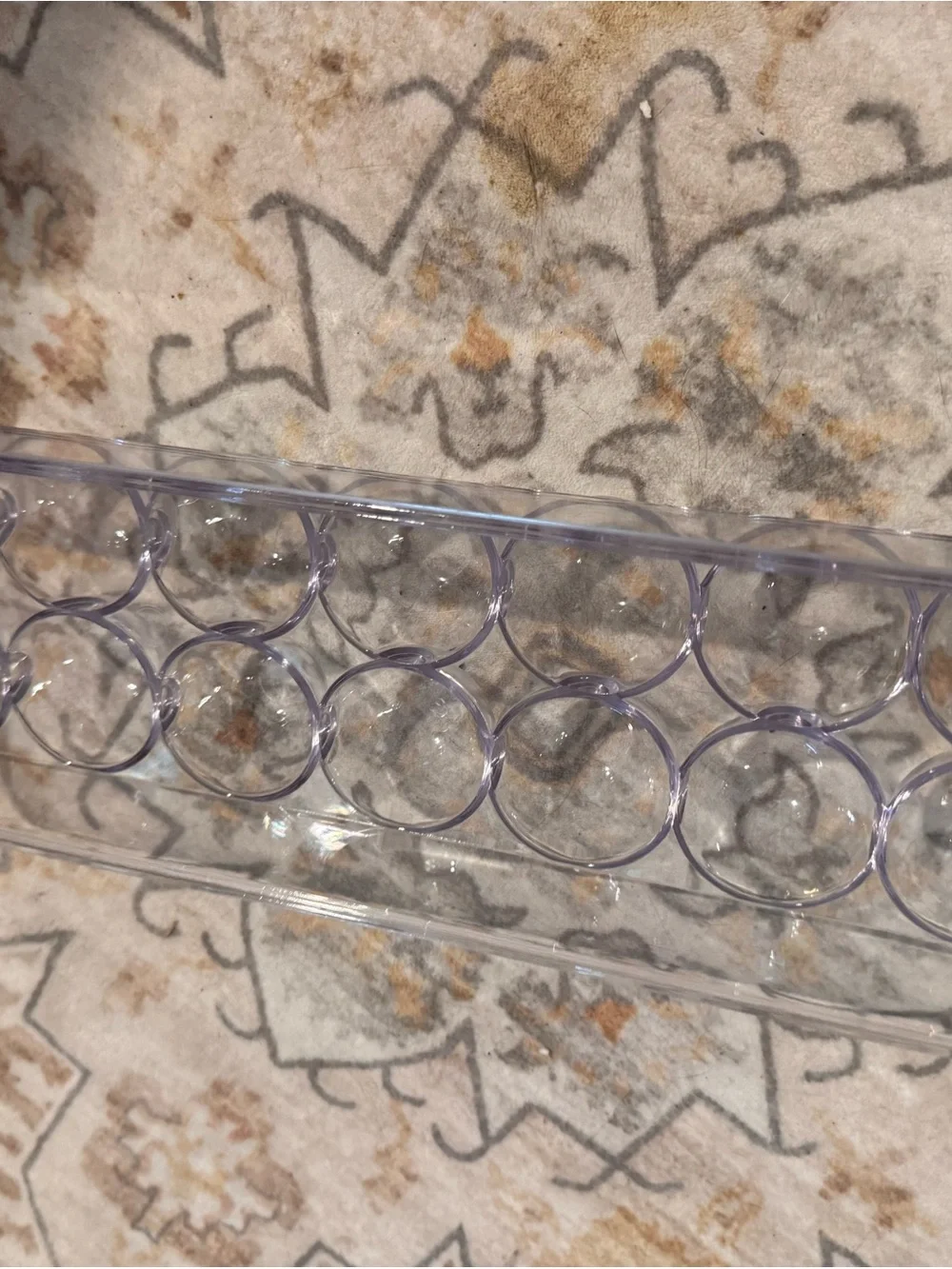 Clear Plastic Egg Storage Tray - Home Storage & Organization
